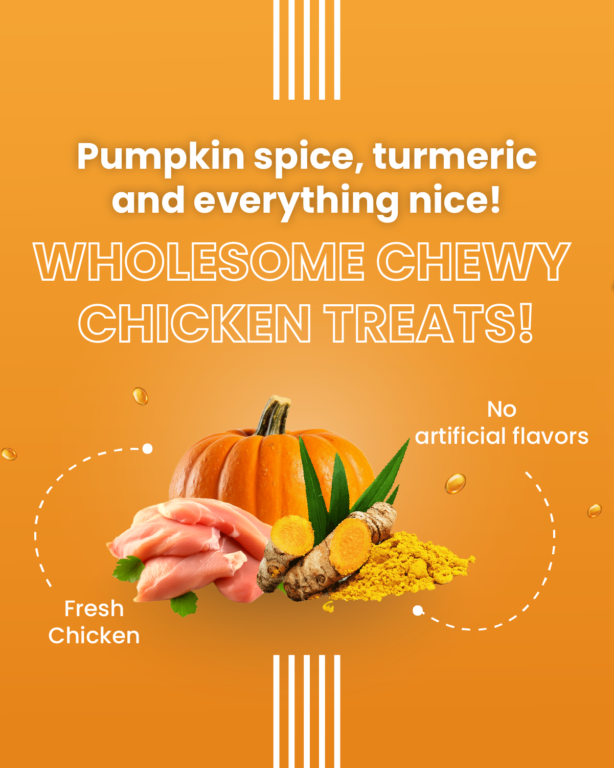 Glow & Shine Turmeric Chewstix for Dogs & Cats (100 gm)