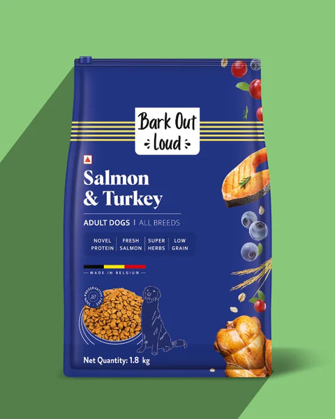 Salmon Turkey Adult Dog Dry Food for Medium Large Breed