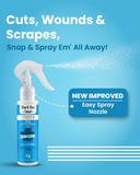 Grooming Essential Combo - Anti-Microbial Spray, Anti Allergy and Itch Relief Shampoo and Natural Flea & Tick Spray