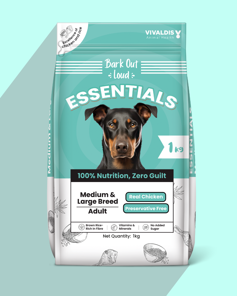 ESSENTIALS Adult Dry Dog Food Medium Large Breed Pack of x 1kg