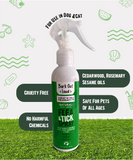 Summer Essential Combo - Anti-Microbial Spray, Anti Allergy and Itch Relief Shampoo and Natural Flea & Tick Spray