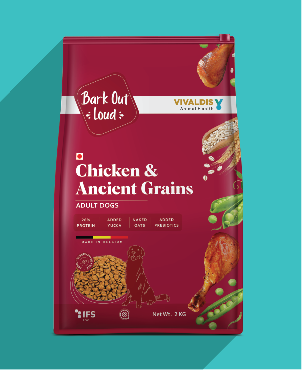 Chicken & Ancient Grains - Adult Dogs Food (2 kg)