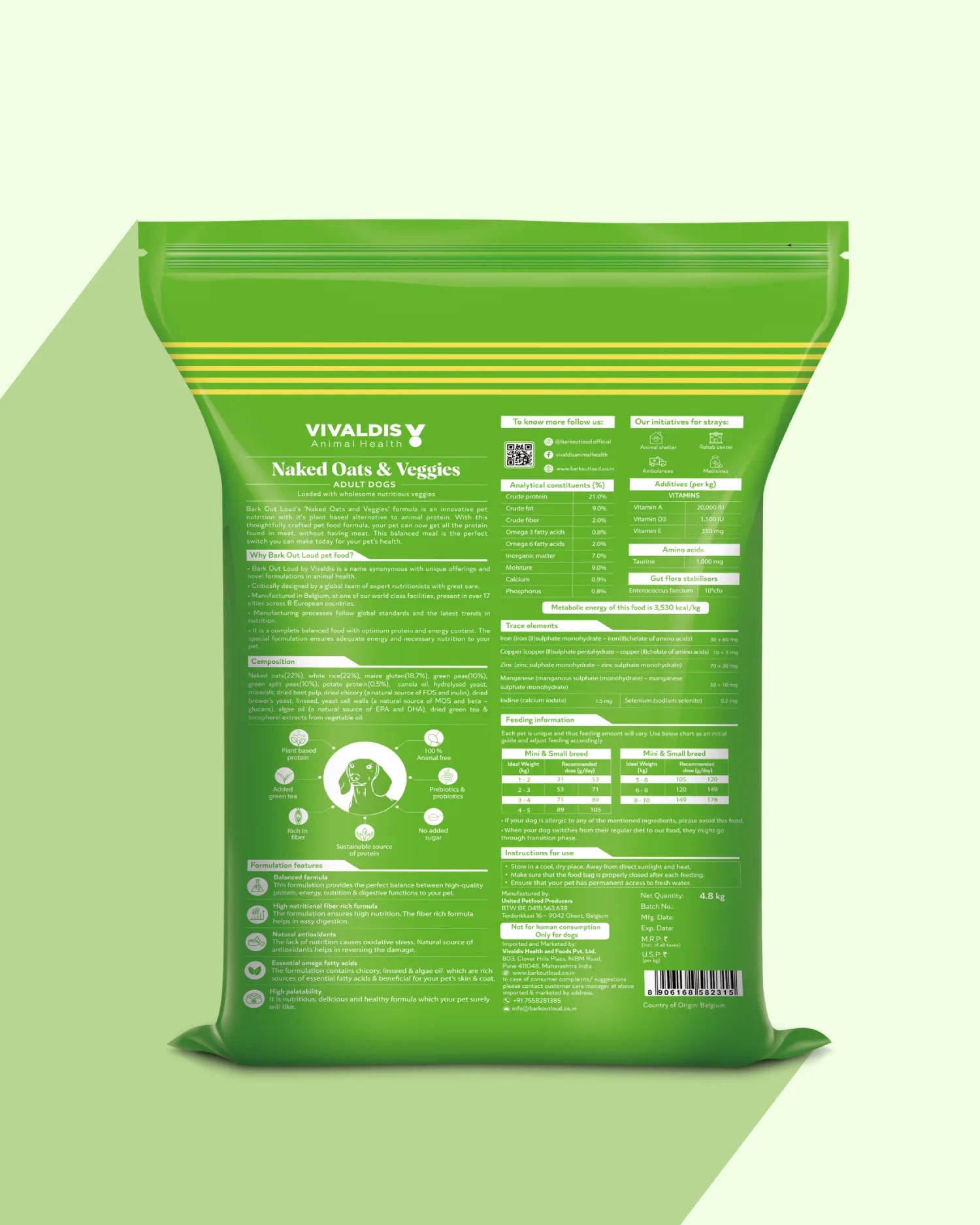 Naked Oats & Veggies - Medium and Large Breed and Mini and Small Breed