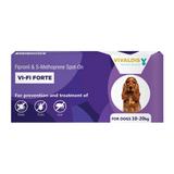 VI-FI Forte 1.34 ml - Single Pipette - Spot on Solution for Prevention & Effective Control of Flea, Tick & Chewing Lice Treatment for Dogs Weighing from 10 to 20 kg (Pack of 1)