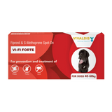 VI-FI Forte 4.02 ml - Single Pipette - Spot on Solution for Prevention & Effective Control of Flea, Tick & Chewing Lice Treatment for Dogs Weighing from 40 to 60 kg