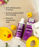 Hypoallergenic Combo - Anti-Microbial Spray, Anti Allergy and Itch Relief Shampoo, Mini Fishes Treat